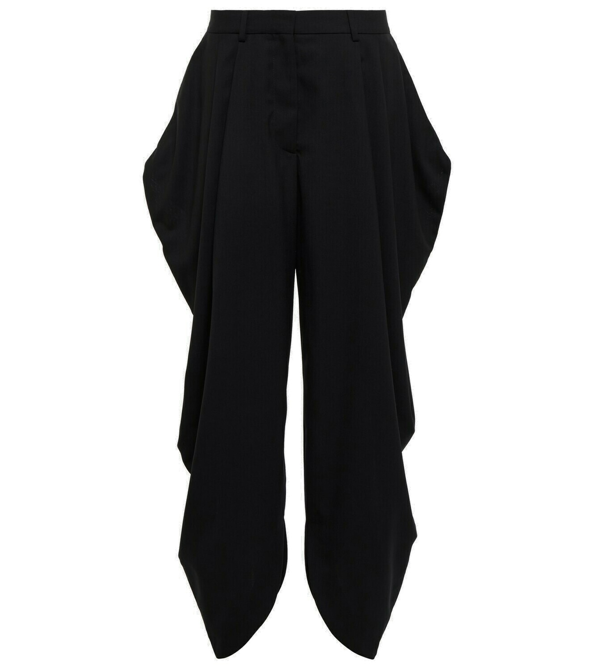 Loewe High-rise draped wool pants Loewe