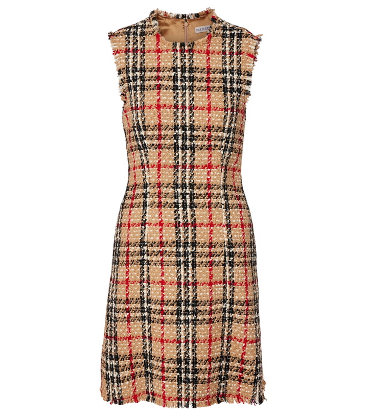 Photo: Burberry Burberry Check bouclé minidress