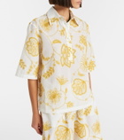 Eres Izana embroidered cotton-blend shirt