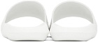 Lacoste White Croco Slides