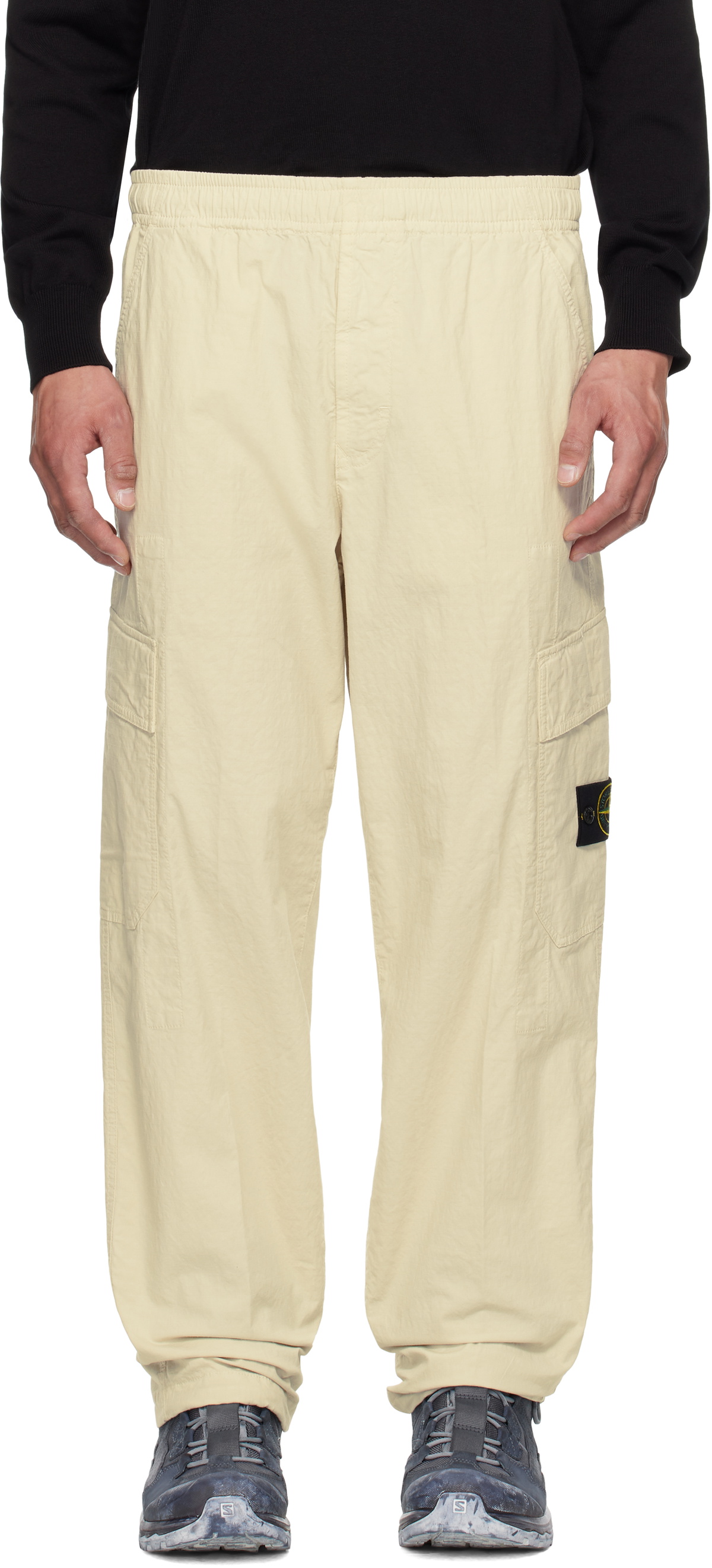 Stone Island Beige Mil-Spec Stretch Ripstop Cargo Pants Stone Island