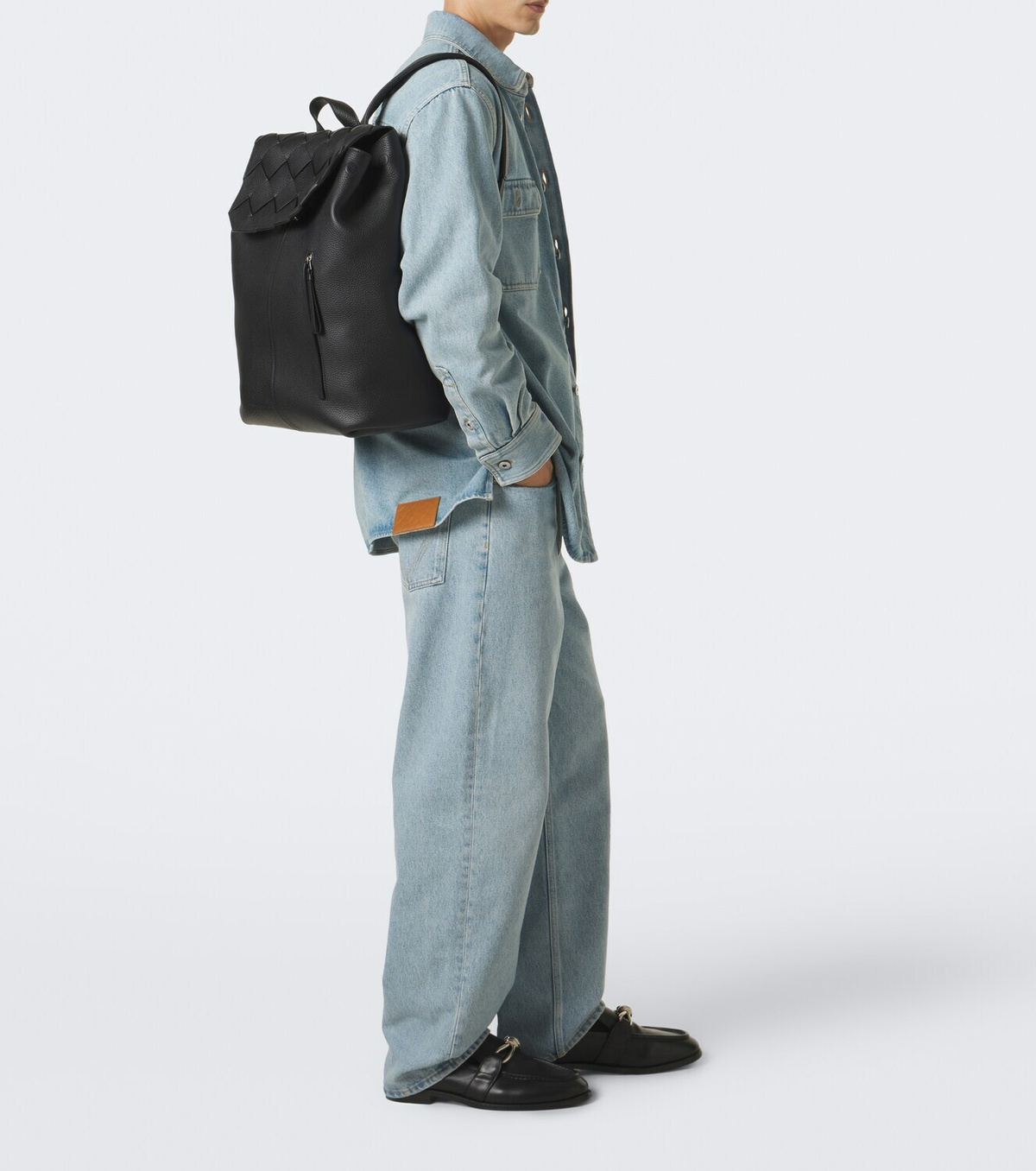 Bottega Veneta Diago Intreccio leather backpack