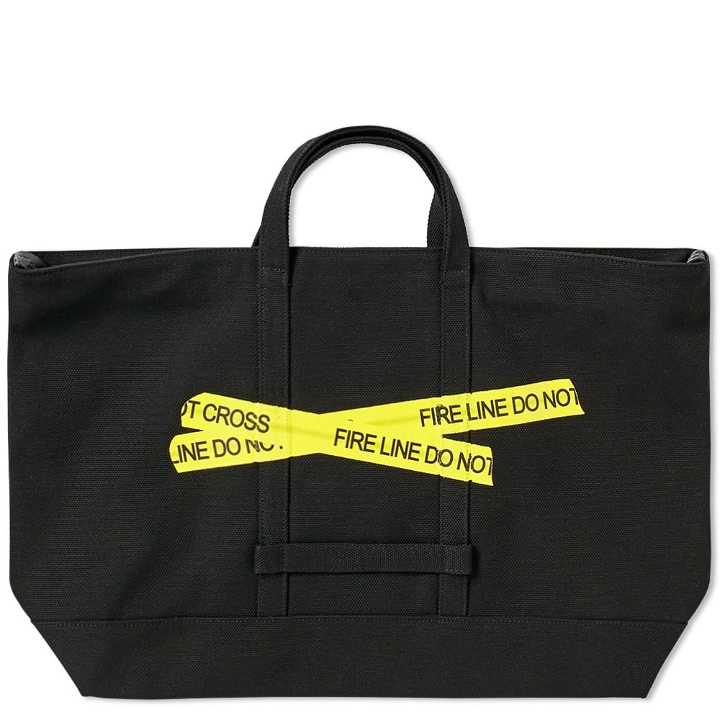 Photo: Off-White Firetape Tote Bag