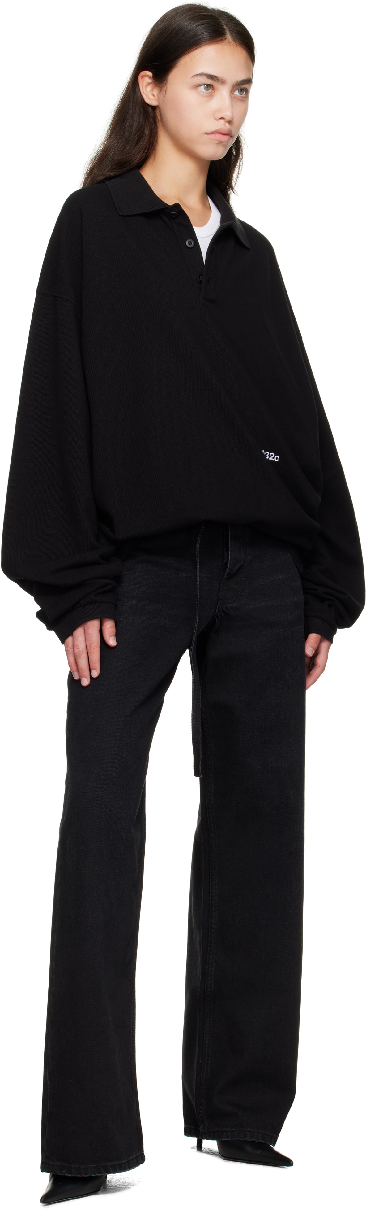 032c Black Speed Devil LS Polo