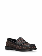 MOSCHINO - 25mm College Logo Jacquard Loafers