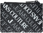 Versace Jeans Couture Black Printed Card Holder
