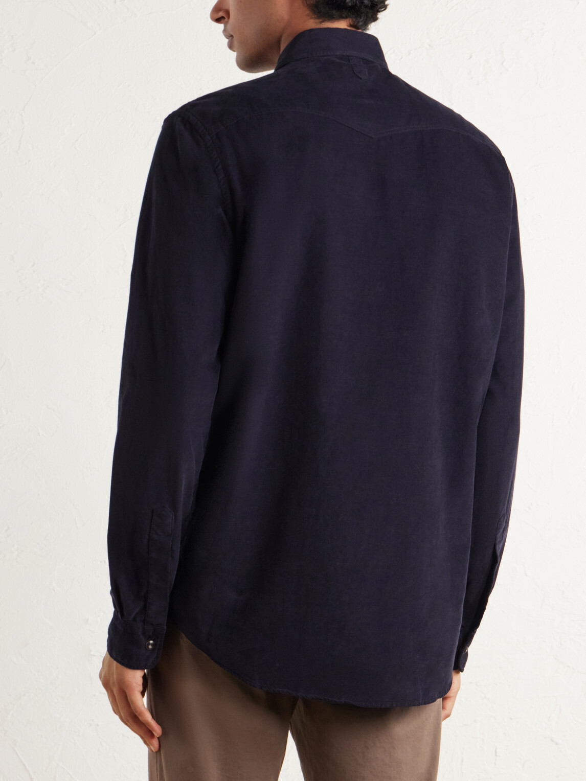 Canali - Cotton-Corduroy Shirt - Blue