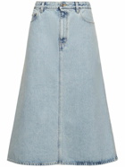 TOTEME Organic Cotton Denim Midi Skirt
