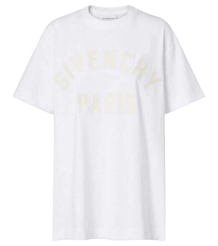 Photo: Givenchy Paris logo cotton jersey T-shirt