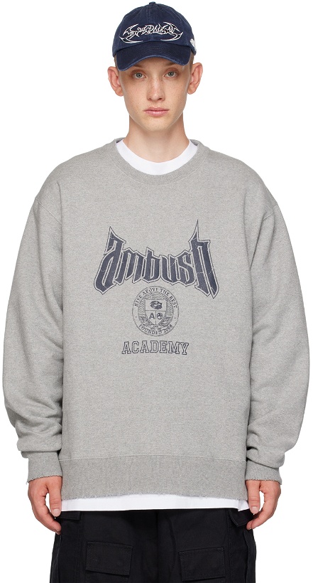 Photo: AMBUSH Gray 'Ambush Academy' Sweatshirt