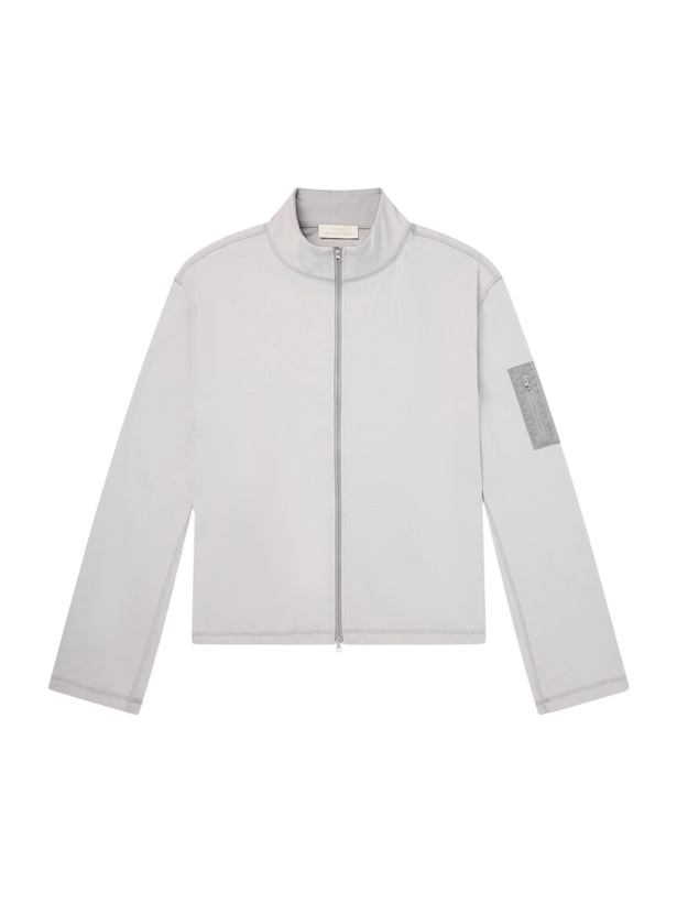 Photo: Amomento - Cotton Zip-Up Sweater - Gray