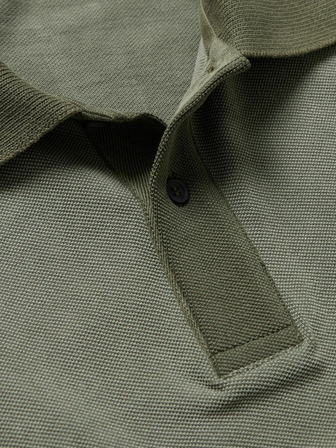 LOEWE - Slim-Fit Logo-Embroidered Distressed Cotton-Piqué Polo Shirt - Green