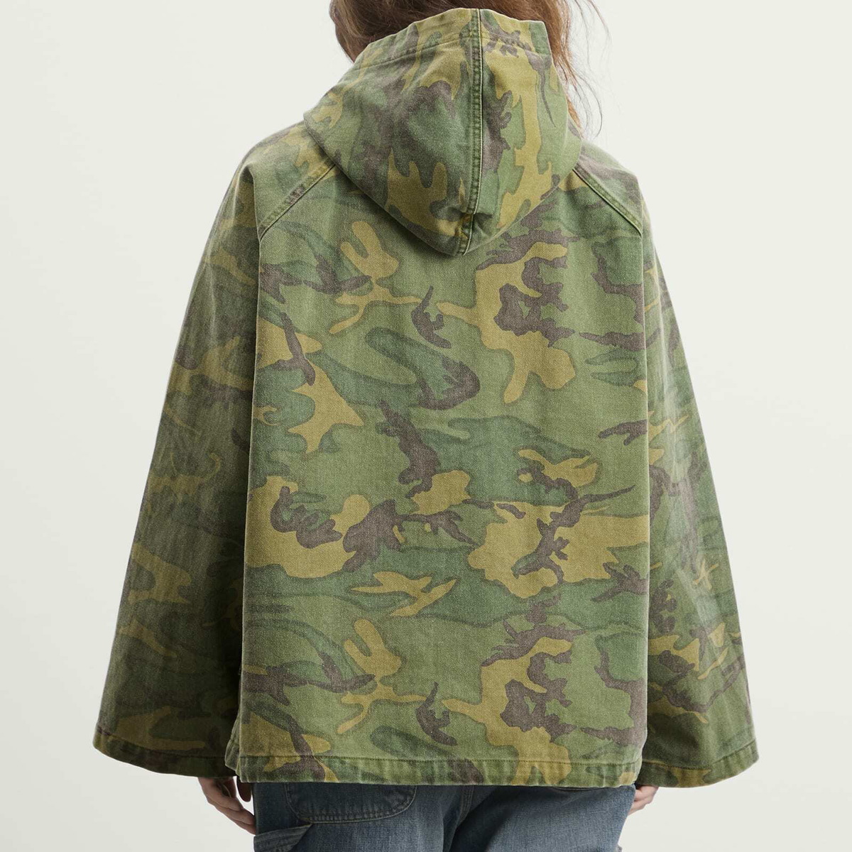 Needles Women's Reversible Hooded Coat in Camo