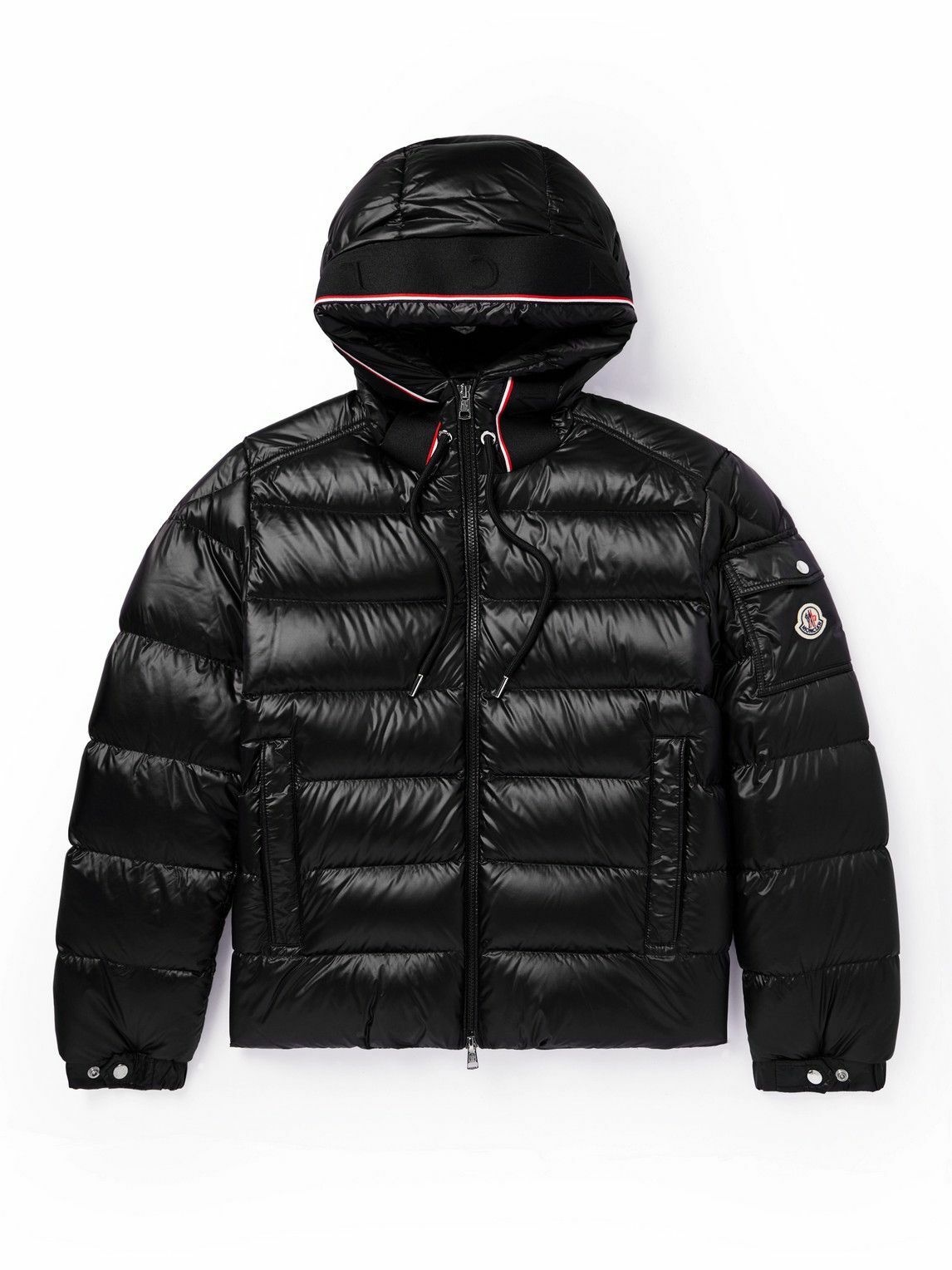 Moncler - Pavin Logo-Appliquéd Quilted Shell Hooded Down Jacket - Black ...