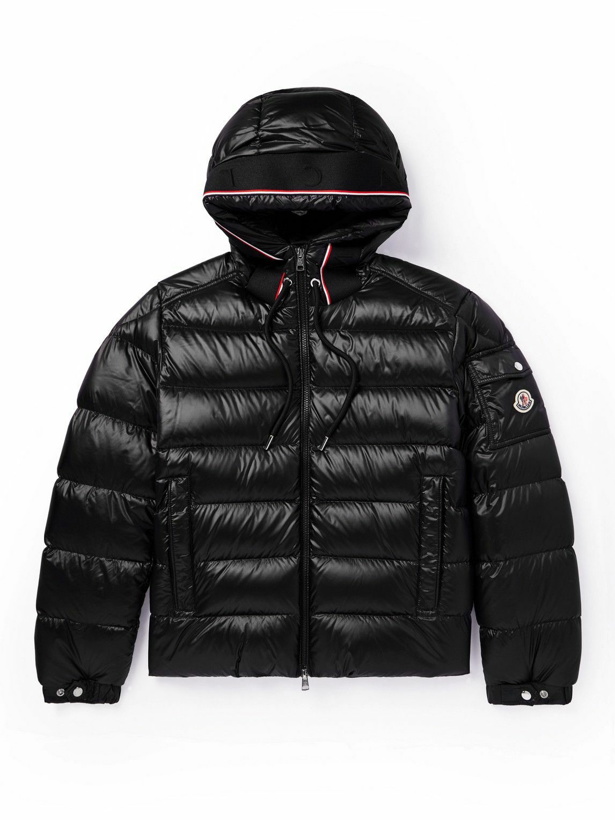 Photo: Moncler - Pavin Logo-Appliquéd Quilted Shell Hooded Down Jacket - Black