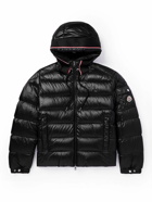 Moncler - Pavin Logo-Appliquéd Quilted Shell Hooded Down Jacket - Black