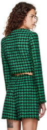 MSGM Green Check Jacket