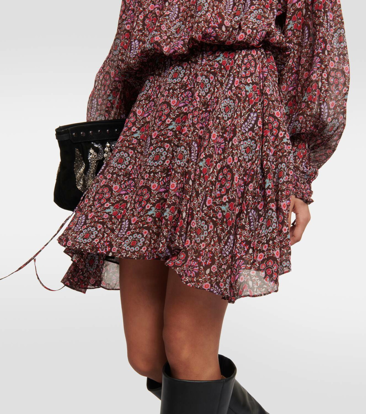 Marant Etoile Noanne paisley georgette minidress Isabel