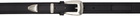 LEMAIRE Black Minimal Western Belt