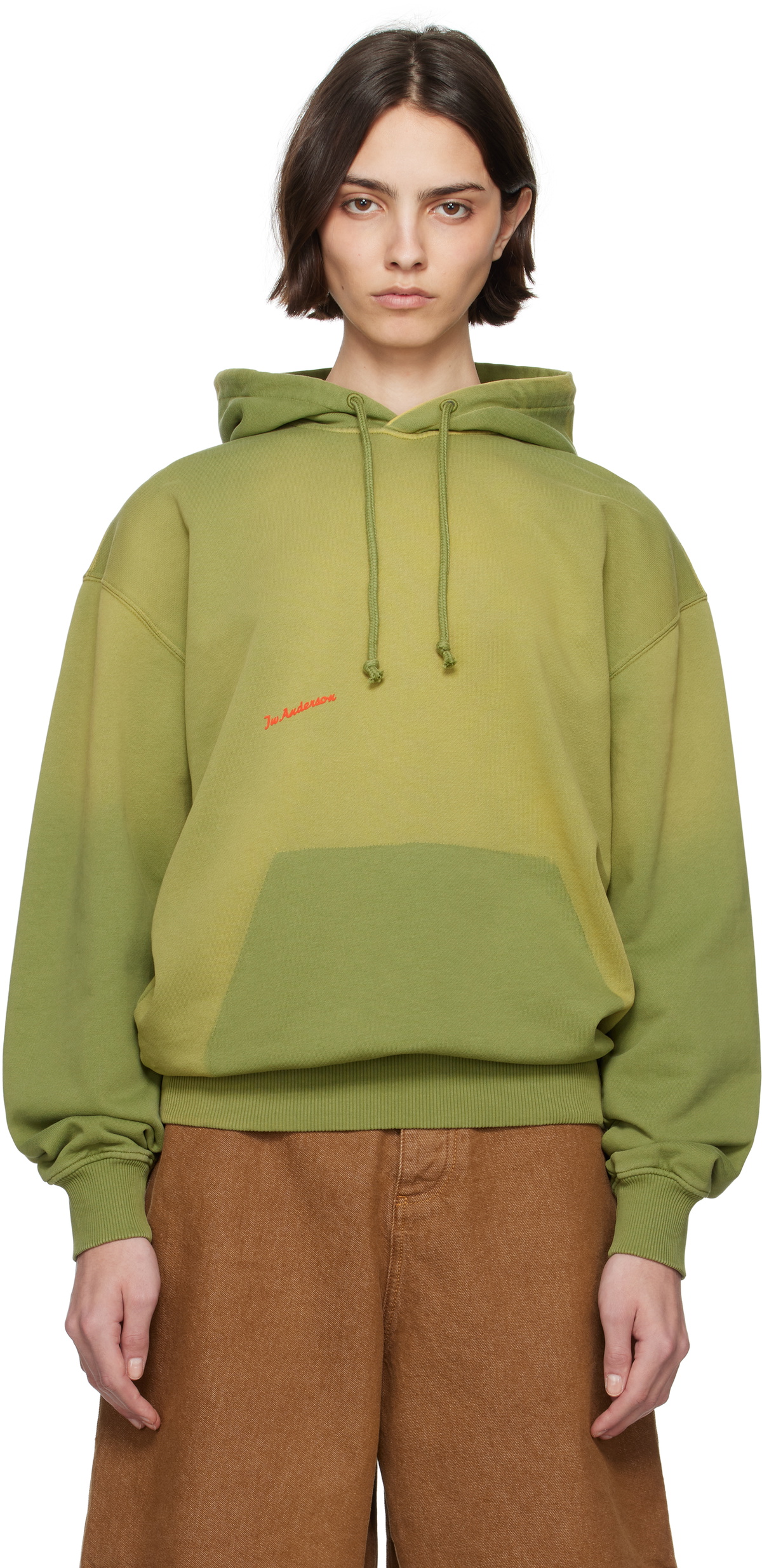 JW Anderson Cropped cotton hoodie JW Anderson