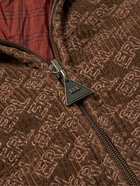 ERL - Logo-Print Padded Cotton-Corduroy Jacket - Brown