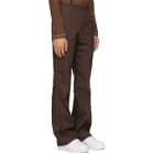 Phlemuns Brown Mid-Flare Trousers