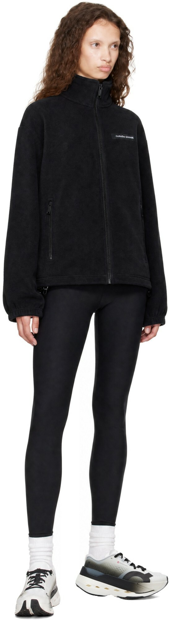 Canada Goose Black Tayen Fleece Jacket