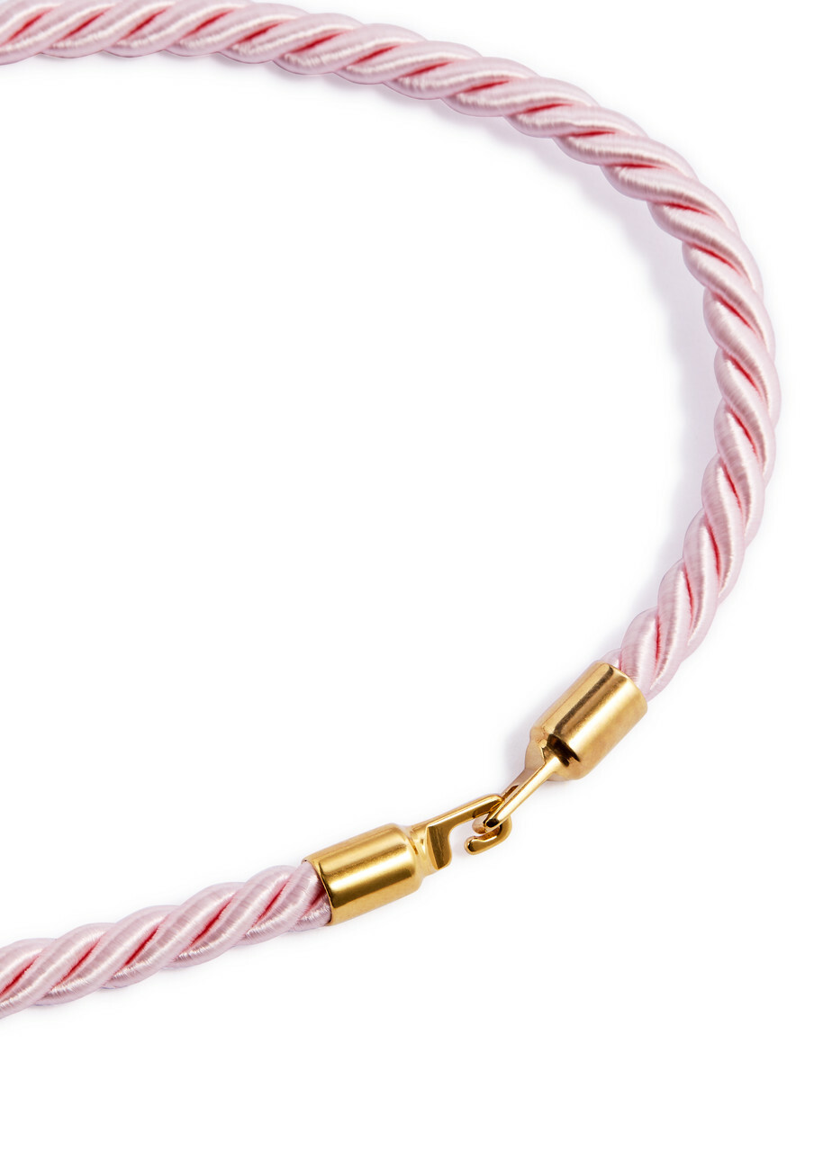 Timeless Pearly Heart 24kt Gold-plated Cord Necklace - Light Pink - One Size