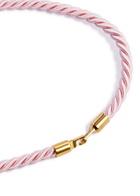 Timeless Pearly Heart 24kt Gold-plated Cord Necklace - Light Pink - One Size