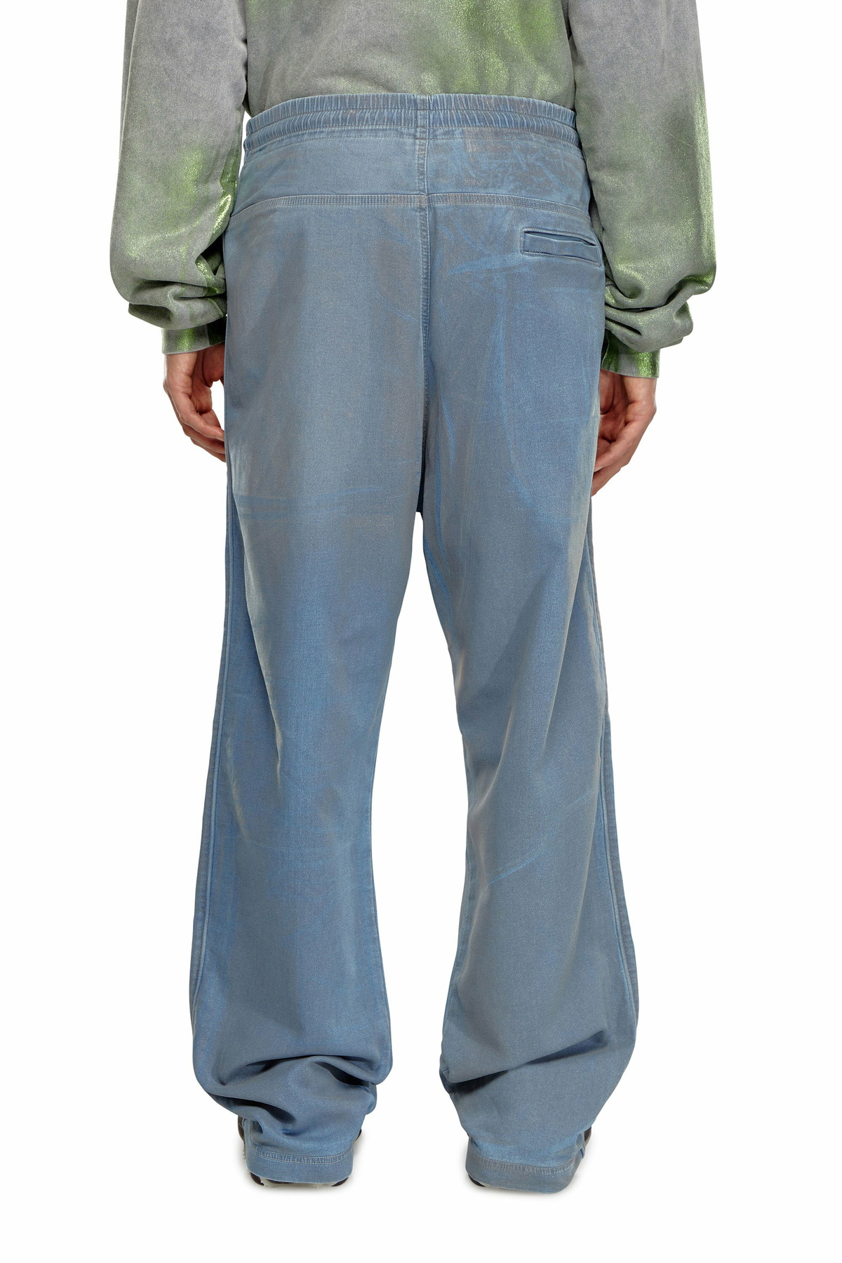 Diesel Relaxed D-Martyans Track Denim - Jeans - Unisex - Blue