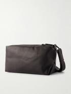 Zegna - Logo-Appliquéd Full-Grain Leather Wash Bag