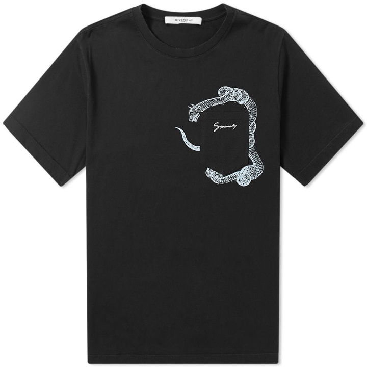 Photo: Givenchy Snake Logo Pocket Tee