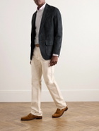 Sid Mashburn - Butcher Unstructured Suede Blazer - Blue