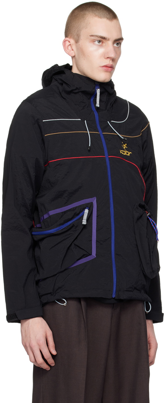kolor Black Slim Zip Jacket