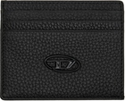 Diesel Black Leather Card Holder