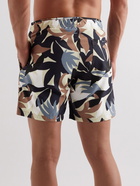 NN07 - Jules Straight-Leg Mid-Length Printed Swim Shorts - Black