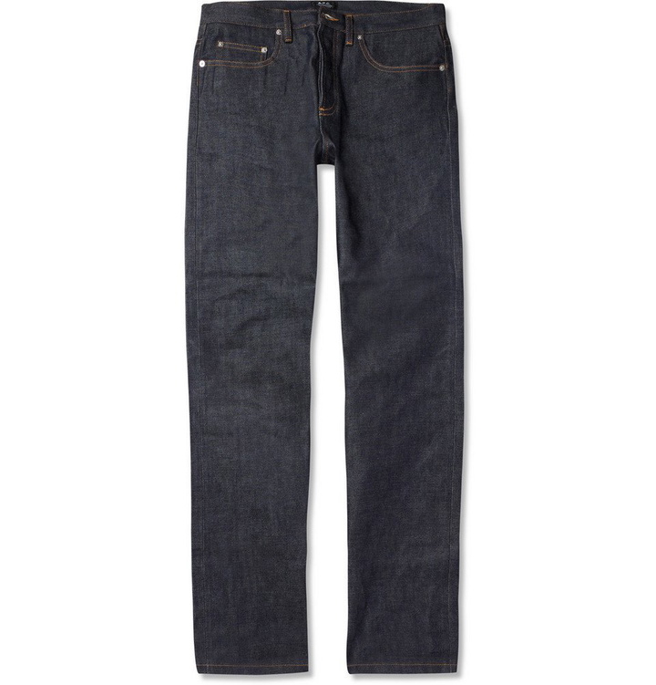 Photo: A.P.C. - New Standard Dry Selvedge Denim Jeans - Men - Indigo