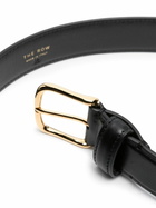 The Row Black Classic Leather Belt