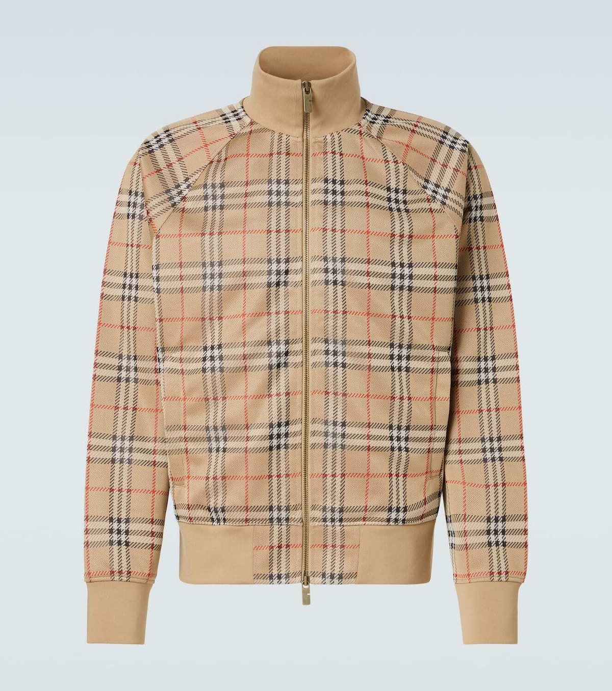 Burberry Burberry Check jersey bomber jacket
