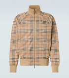 Burberry Burberry Check jersey bomber jacket