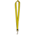 Givenchy Yellow and Black Logo Webbing Keychain
