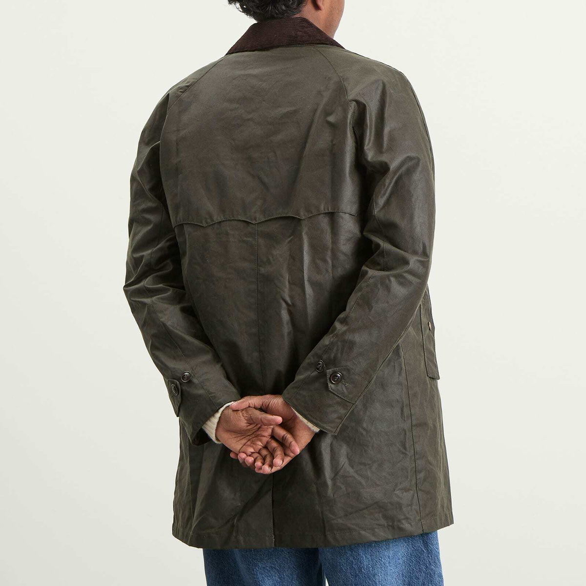 Barbour Men's x Baracuta Tyne Wax Coat in Archive Olive Barbour