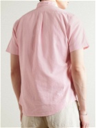 Polo Ralph Lauren - Slim-Fit Button-Down Collar Logo-Embroidered Cotton Oxford Shirt - Pink