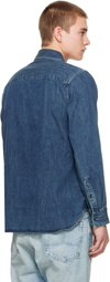 rag & bone Blue CPO Denim Shirt