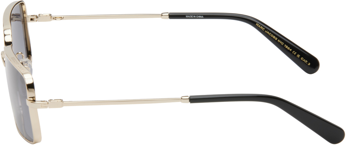 Marc Jacobs Gold Metal Logo Chain Sunglasses