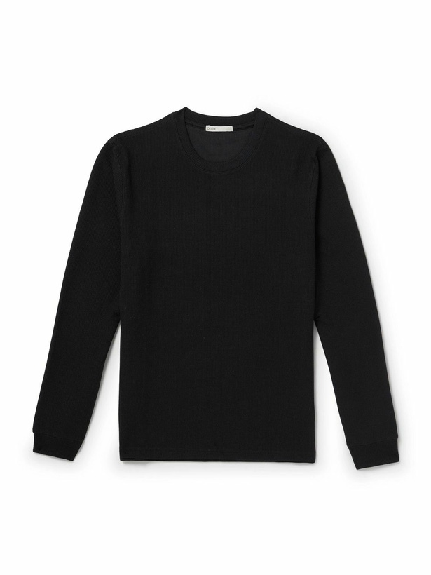 Photo: Onia - Waffle-Knit T-Shirt - Black