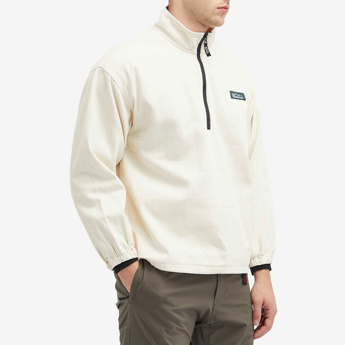 Manastash Men's Chilliwack Half Zip Jacket in Natural