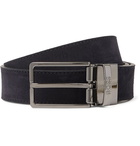 Hugo Boss - 3cm Suede Belt - Blue