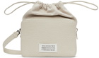Maison Margiela Beige Logo Crossbody Bag