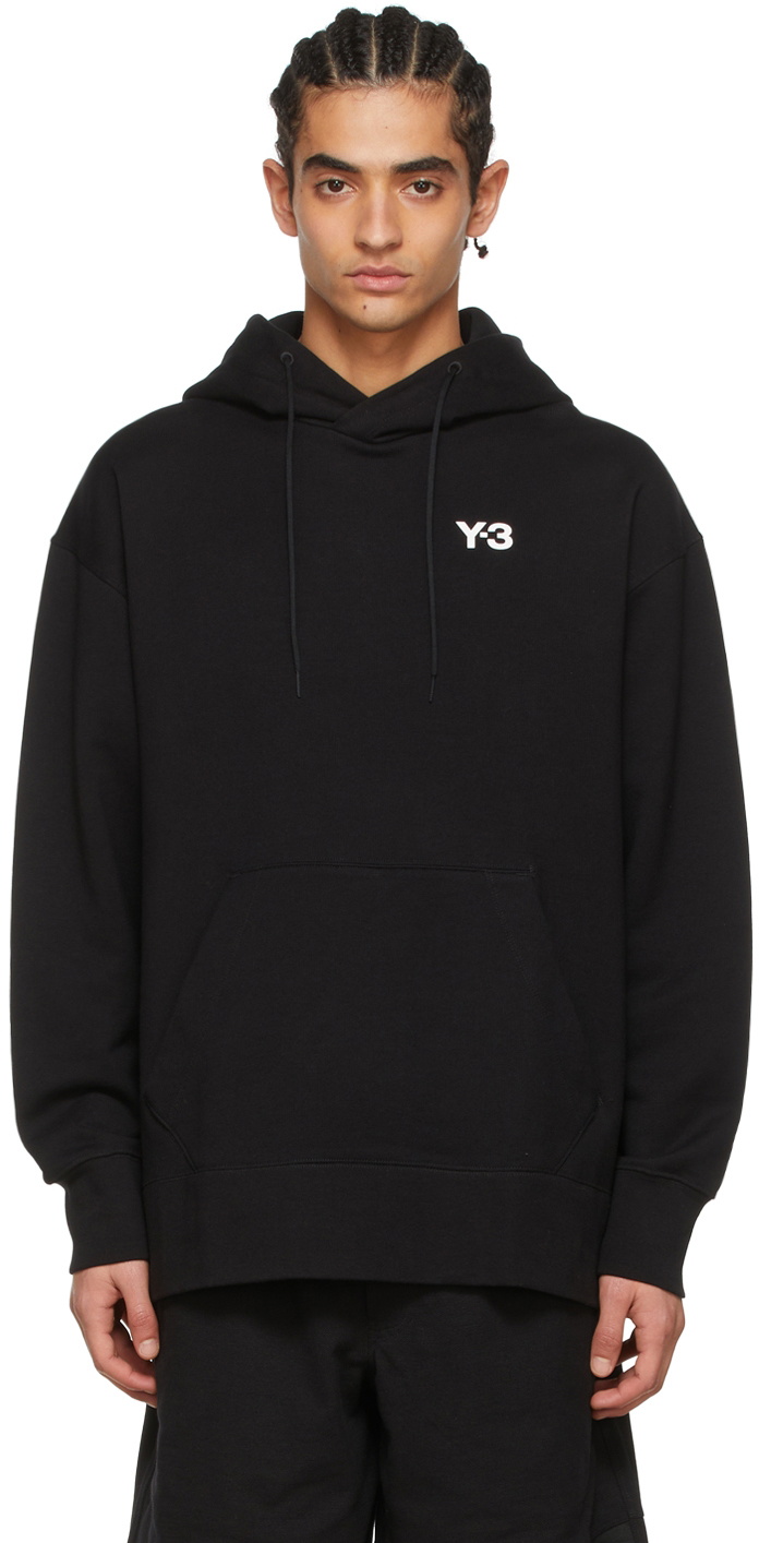 Y-3 Black Cotton Hoodie Y-3